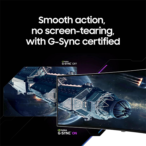 რკალური მონიტორი - Samsung Odyssey G9 LS49DG932SIXCI - 49 Inch / DQHD / OLED / 240 Hz / 0.03 Ms