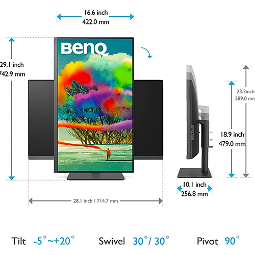 მონიტორი - Benq Design PD3205U - 31.5 Inch / 4K / IPS / 180 Hz / 5 Ms