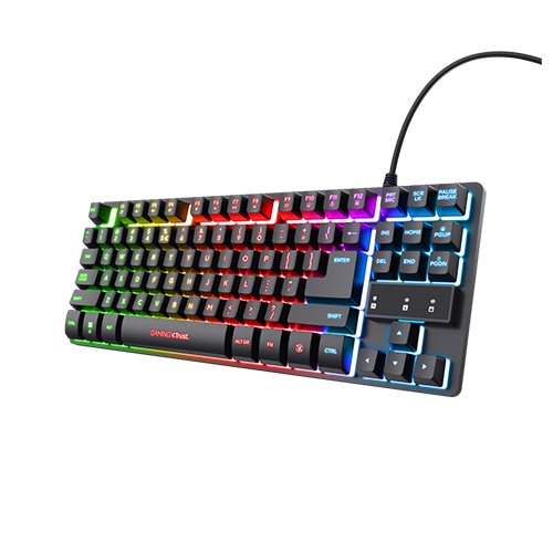 კლავიატურა - Trust GXT 833 Thado TKL US Black