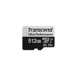 მეხსიერება - Micro SD Card Transcend 512 GB Ultra Performance V30 4K + Adapter