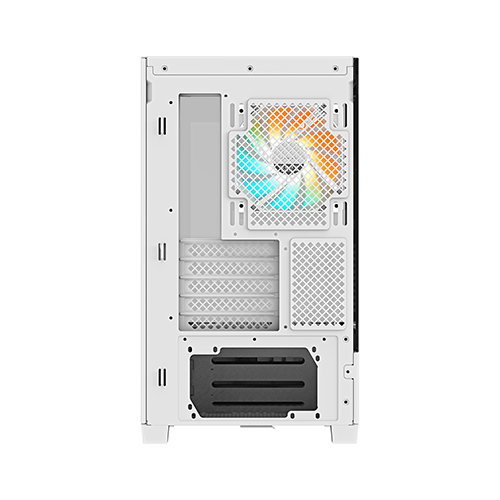 ქეისი - Gigabyte C201P Panoramic Ice White - 3x120 Fan ARGB
