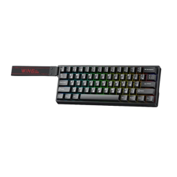 მექანიკური კლავიატურა - Aula Win 60 He Gray Wood Magnetic Switch Black