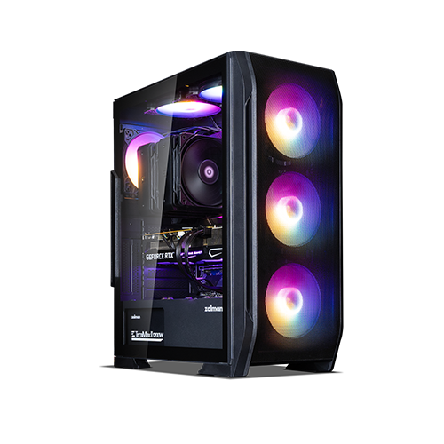 ქეისი - Zalman N7 Plus V2 Black - 1x120 Fan + 6x120 Fan ARGB