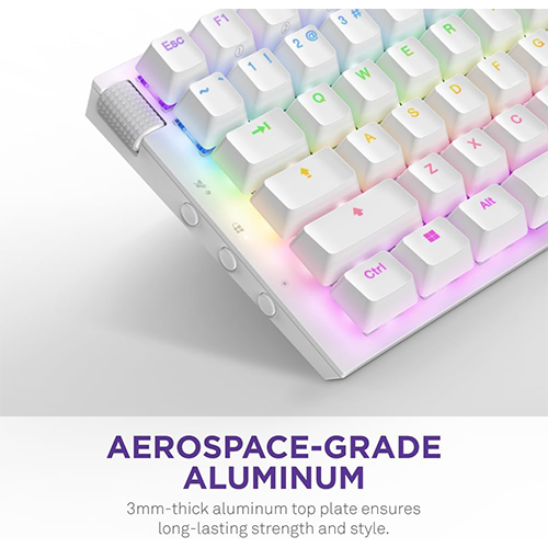 მექანიკური კლავიატურა - NZXT Function 2 Mini TKL RGB Linear Switch White