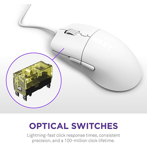 მაუსი - NZXT Lift 2 Ergo 8K White