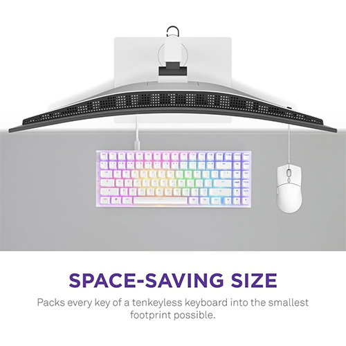 მექანიკური კლავიატურა - NZXT Function 2 Elite Mini TKL RGB White
