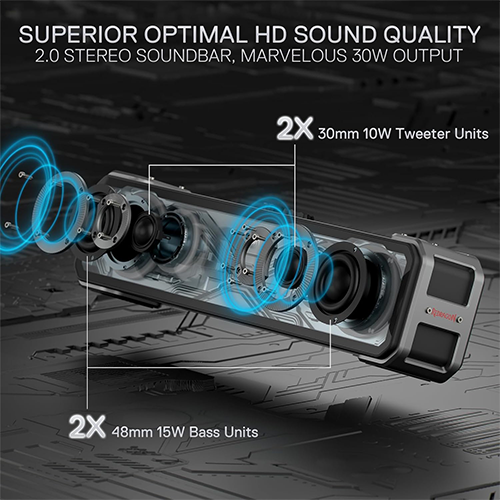 უკაბელო Bluetooth დინამიკი - Redragon Surge GS817 RGB