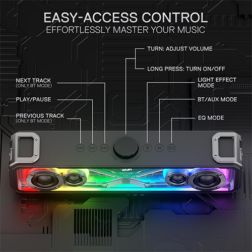 უკაბელო Bluetooth დინამიკი - Redragon Surge GS817 RGB