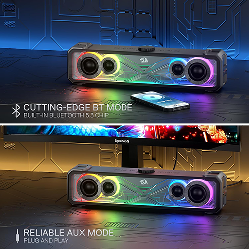 უკაბელო Bluetooth დინამიკი - Redragon Surge GS817 RGB