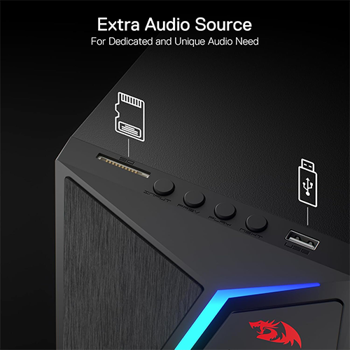 უკაბელო Bluetooth დინამიკი - Redragon Anvil GS520 Pro 2.1 Heavy Bass