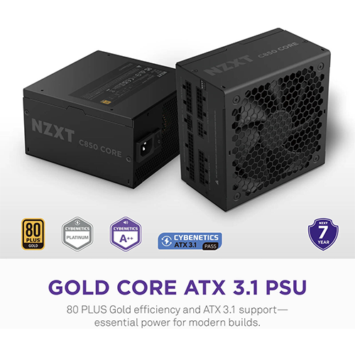 კვების ბლოკი - NZXT C1000 Core 1000 Watt 80 Plus Gold Full Modular Black