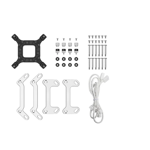 პროცესორის წყლის გაგრილება - Deep Cool LM360 360 mm ARGB White