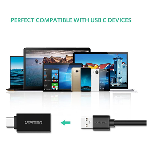 გადამყვანი - Ugreen Type-C To USB 3.0 US173 Black
