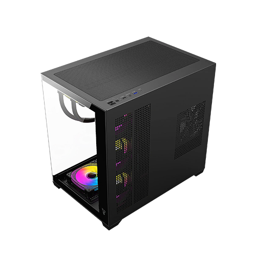 ქეისი - Fantech Lumina CG85 - 6x120 Fan ARGB Black