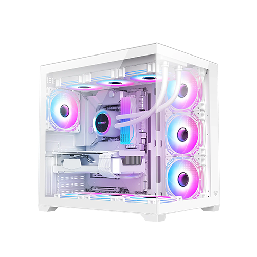 ქეისი - Fantech Lumina CG85 - 6x120 Fan ARGB White