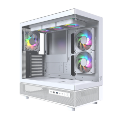 ქეისი - Fantech Lumina CG86 - 6x120 Fan ARGB White