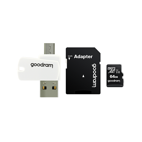 მეხსიერება - Micro SD Card Goodram 128 GB + Adapter Class10
