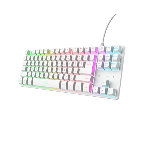 კლავიატურა - Trust GXT 833 Thado TKL White