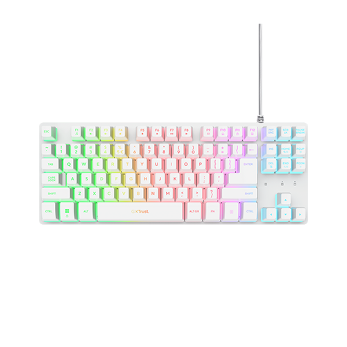კლავიატურა - Trust GXT 833 Thado TKL White