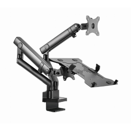 მონიტორის საკიდი - Gembird MA-DA3-02 Adjustable Monitor Arm With Notebook Tray