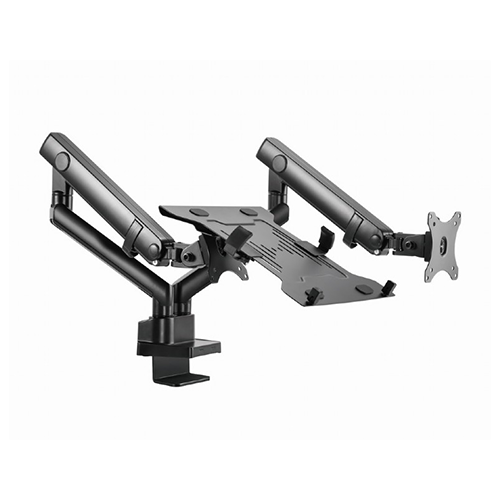 მონიტორის საკიდი - Gembird MA-DA3-02 Adjustable Monitor Arm With Notebook Tray