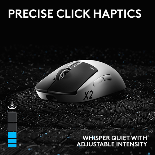 უკაბელო ტენვადი მაუსი - Logitech G Pro X2 Superstrike WhIte-Black Rechargeable WL