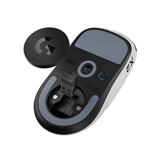 უკაბელო ტენვადი მაუსი - Logitech G Pro X2 Superstrike WhIte-Black Rechargeable WL