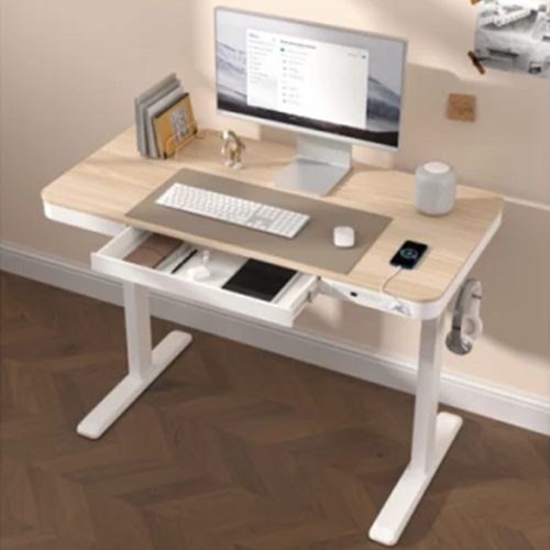 კომპიუტერის მაგიდა - Vertex VX-1SSD-01NW Single Motor Sit-Stand Desk With Drawer