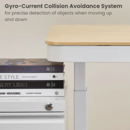 კომპიუტერის მაგიდა - Vertex VX-1SSD-01NW Single Motor Sit-Stand Desk With Drawer