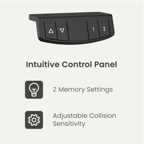 კომპიუტერის მაგიდა - Vertex VX-1SSD-02B Electric Sit-Stand Desk Matte Black