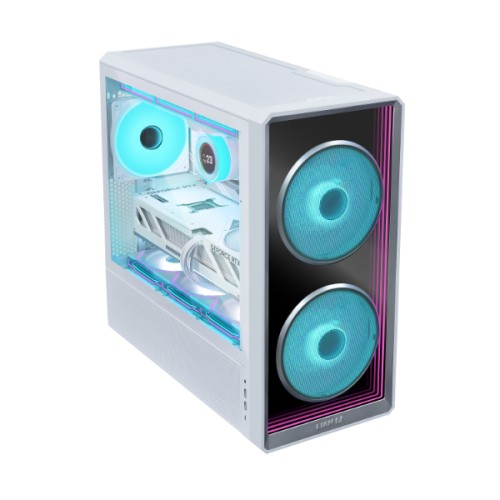 ქეისი - Lian Li LanCool 217 INF White - 2x170 Fan ARGB + 1x140 Fan ARGB