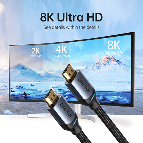 HDMI კაბელი - Choetech XHH01 8K 2მ