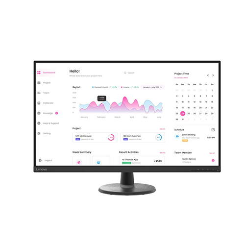 მონიტორი - Lenovo D32-40 - 31.5 Inch / FHD / VA / 75 Hz / 4 Ms
