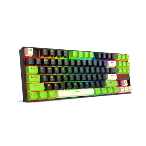 მექანიკური კლავიატურა - Redragon Kumara K552BGC-M Magnetic Switch Black-Green