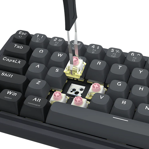 მექანიკური კლავიატურა - Redragon K709GB Nov Magnetic Switch Serene Gray