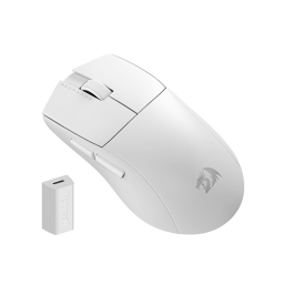 უკაბელო ტენვადი Bluetooth მაუსი - Redragon M916W Pro 4K King Pro White Rechargable WL BT