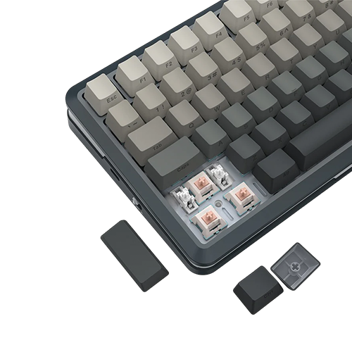 უკაბელო ტენვადი მექანიკური კლავიატურა - Redragon K708GGP Flekac Pro Rechargable WL BT