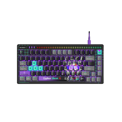 მექანიკური კლავიატურა - A4Tech Bloody AT75 Alpha Optical Switch Cypher Ghost