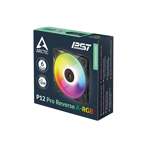 ქეისის გაგრილება - Arctic P12 Pro Reverse ARGB 120 mm Black