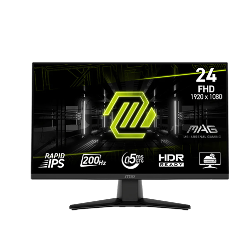 მონიტორი - Msi Mag 242F - 23.8 Inch / FHD / IPS / 200 Hz / 0.5 Ms