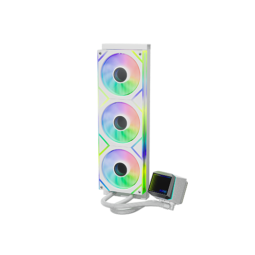პროცესორის წყლის გაგრილება - Adata XPG Levante II 360 mm ARGB White