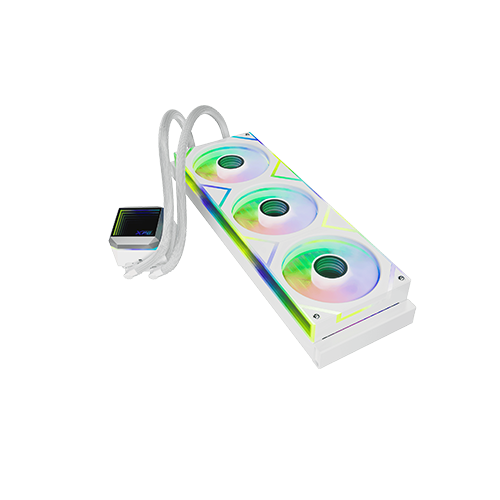 პროცესორის წყლის გაგრილება - Adata XPG Levante II 360 mm ARGB White