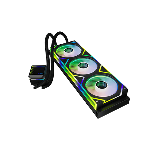 პროცესორის წყლის გაგრილება - Adata XPG Levante II 360 mm ARGB Black
