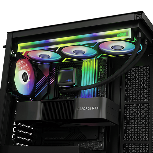 პროცესორის წყლის გაგრილება - Adata XPG Levante II 360 mm ARGB Black