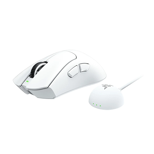 უკაბელო ტენვადი Bluetooh მაუსი - Razer DeathAdder V4 Pro Gen-2 White Rechargable WL BT