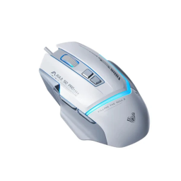 მაუსი - Aula S12 Pro RGB White-Grey