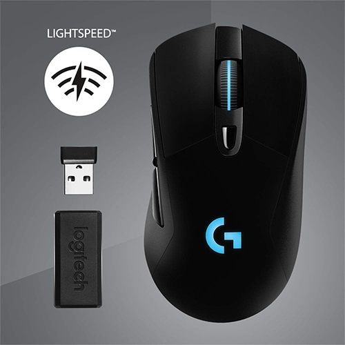 უკაბელო ტენვადი მაუსი - Logitech G703 Hero Black Rechargeable WL