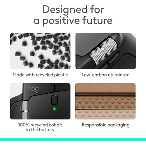 უკაბელო ტენვადი Bluetooth მაუსი - Logitech MX Master 4 Performance Graphite Rechargeable WL BT