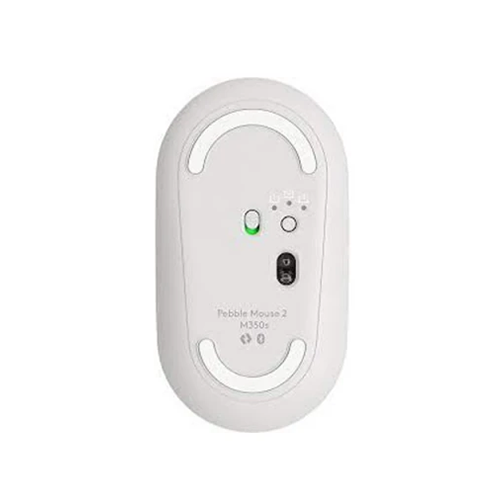 უკაბელო Bluetooth მაუსი - Logitech M350S Pebble White BT