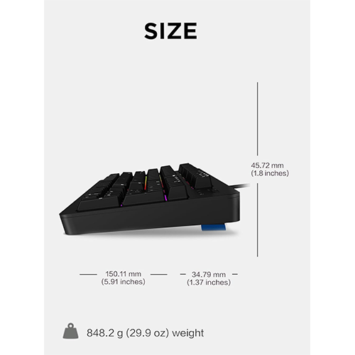 კლავიატურა - Lenovo Legion K310 RGB Black